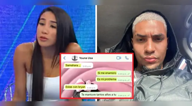 Los fuertes chats entre Samahara Lobatón y Youna tras enterarse sobre Bryan: "Me duele en lo que te convertiste"