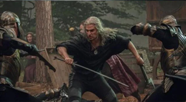  Henry Cavill en una escena de The Witcher.    