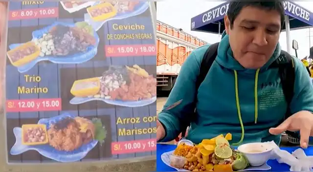 Jóvenes peruanos quedaron en shock al probar ceviche de carretilla en carretera y es viral en YouTube.