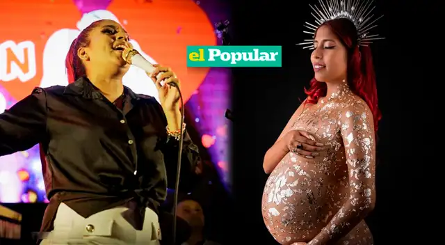 Azucena Calvay a pocos días de dar a luz