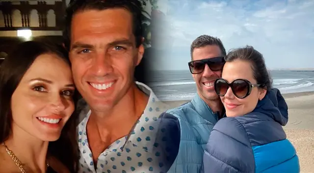 Gustavo Salcedo y la vez que presumió a su esposa Maju Mantilla.