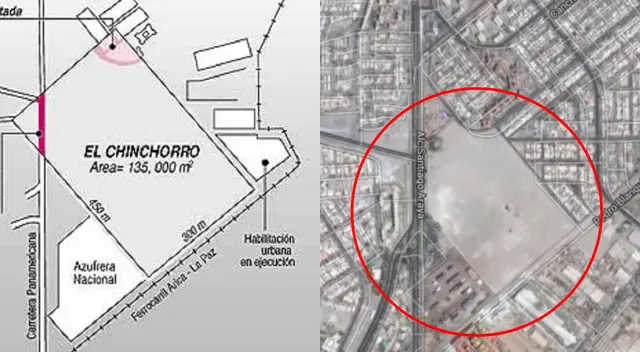 Territorio peruano dentro de Arica.