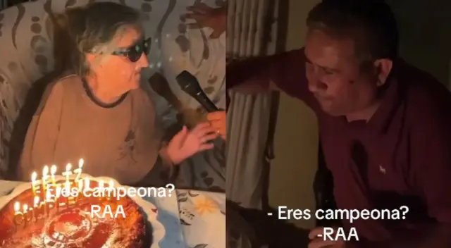 La señora tuvo insólita respuesta en su cumpleaños. La señora tuvo insólita respuesta en su cumpleaños.