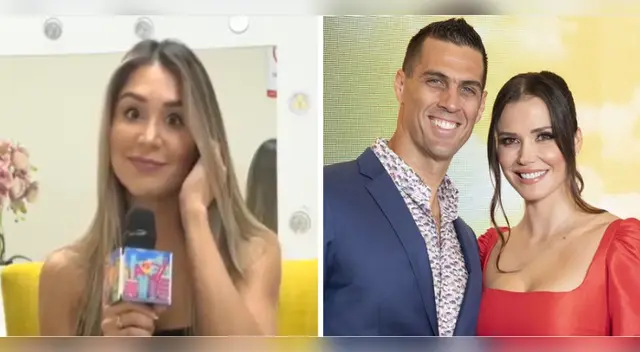 Alexandra Méndez responde sobre saludo de Gustavo Salcedo, esposo de Maju Mantilla.