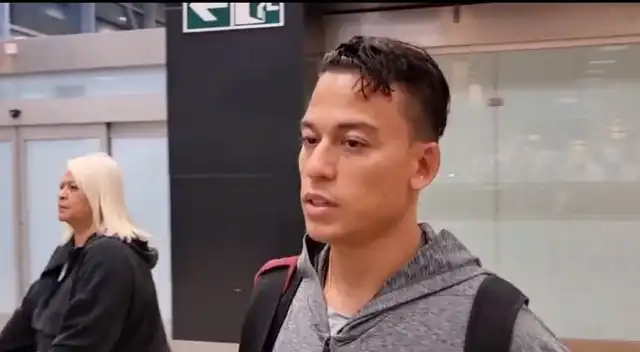 Cristian Benavente dio su palabra tras volver al país.