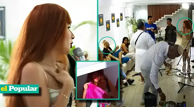 La Uchulú pasó un mal momento ante cámaras.