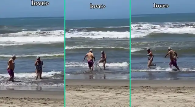 La pareja de ancianos fue viral en TikTok.