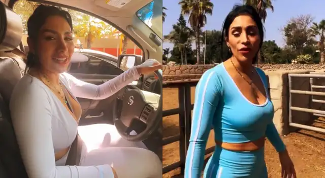 Leysi Suárez reaparece y deja un particular mensaje de camino al Parque de las Leyendas.