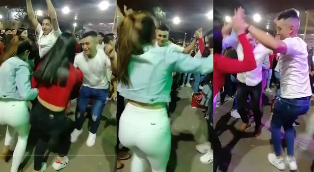 Peruanos se roban el show con sus singulares pasos de baile al ritmo de huayno cajamarquino y es viral en TikTok.