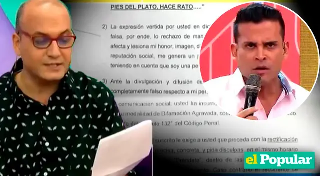 ¿Qué dijo Metiche sobre la carta notarial de Christian Domínguez?