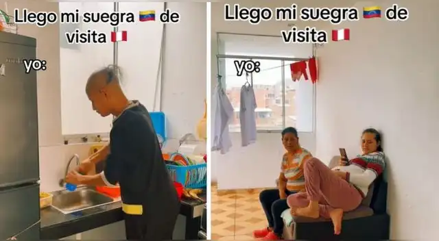 La curiosa escena sacó una sonrisa a miles de usuarios en redes.