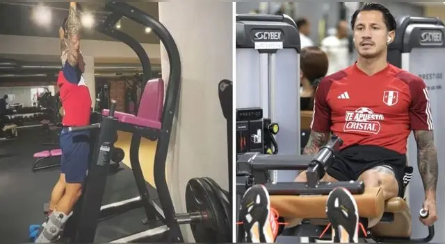 Así entrena Lapadula tras haber sido intervenido quirúrgicamente.