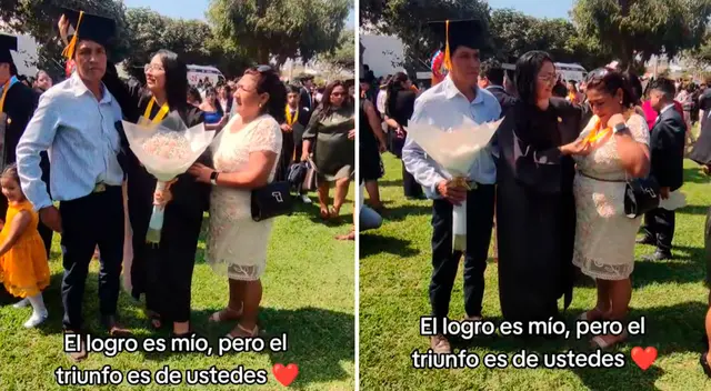 La joven dedicó su triunfo académico a sus padres.