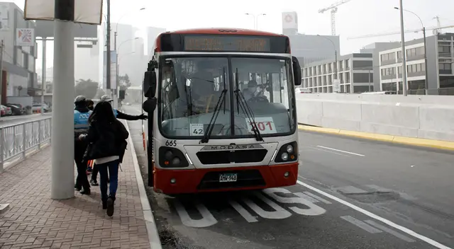 Ahora los usuarios podrán usar dos servicios del Corredor Rojo pagando un solo pasaje de S/ 2.20.