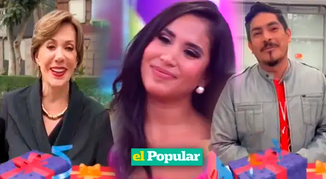 Melissa Paredes celebró su cumpleaños en Mande quien Mande.