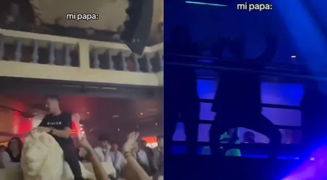 El padre de familia sacó sus mejores pasos de baile al ritmo de Reguetón.