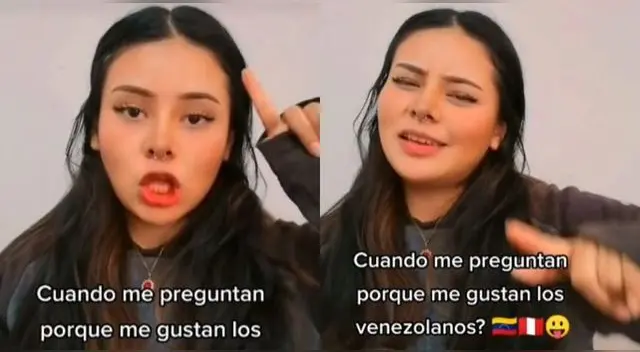 Peruana revela la curiosa razón de por qué le gustan los venezolanos y deja en shock en TikTok. Peruana revela la curiosa razón de por qué le gustan los venezolanos y deja en shock en TikTok.