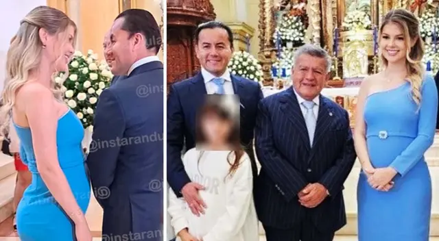 Brunella Horna se luce junto a su esposo y suegro en cumpleaños. Brunella Horna se luce junto a su esposo y suegro en cumpleaños.