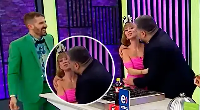Belén Estévez y Javier Masías se dieron un beso en El Gran Chef Famosos.