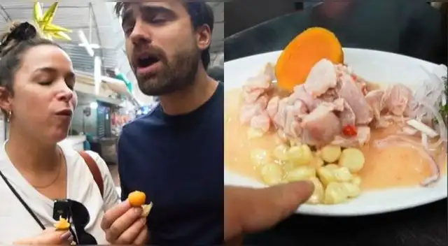 Argentinos visitan mercado peruano para degustar la comida y quedan maravillados con todo.