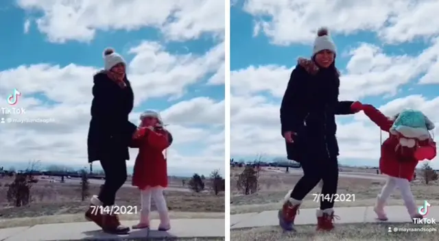 La curiosa coreografía se ha vuelto tendencia en las redes.