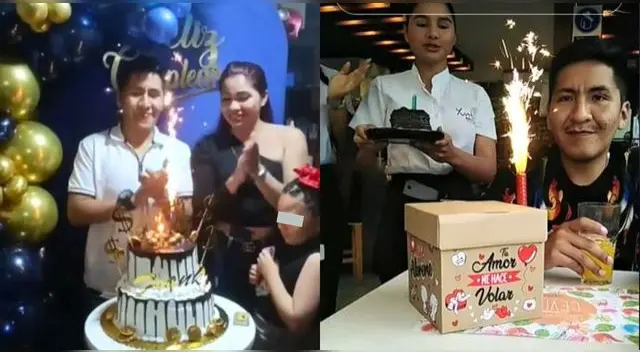 Venezolana sorprende al celebrar cumpleaños de su novio peruano y es viral en TikTok.