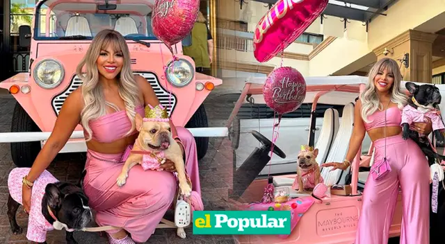 Josetty Hurtado celebró el cumpleaños de su mascota. Josetty Hurtado celebró el cumpleaños de su mascota.