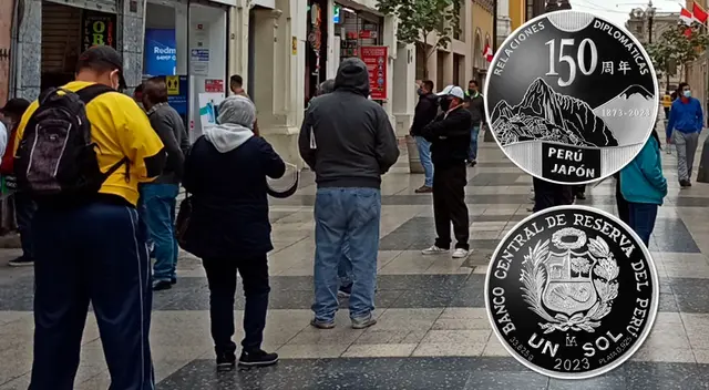 Moneda de plata tiene la imagen de Machu Picchu junto al Monte Fuji. Moneda de plata tiene la imagen de Machu Picchu junto al Monte Fuji.