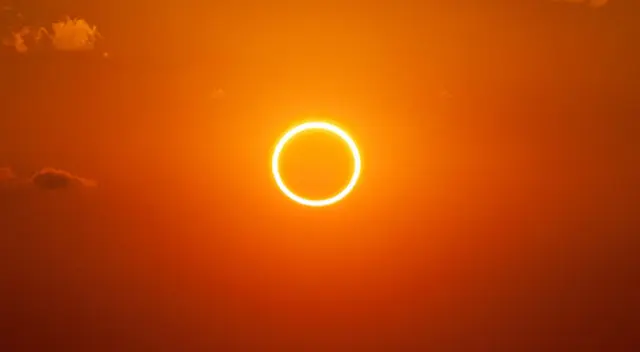 Eclipse solar será del tipo anular.