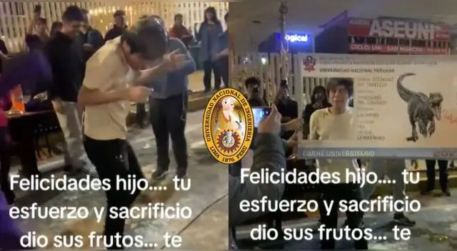 Joven logra ingresar a la UNI y sus seres queridos le hacen peculiar celebración en TikTok.