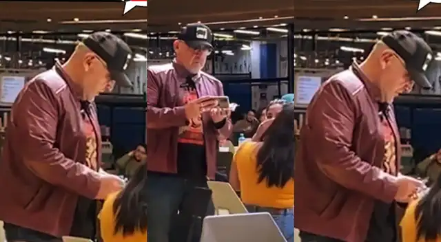 Beto Ortiz hace cherry a su película en concurrido centro comercial de San Borja.