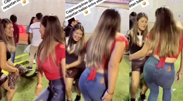 Peruana se enfrenta a su amiga en duelo de huayno cajamarquino y se roban el show con singulares movimientos. Peruana se enfrenta a su amiga en duelo de huayno cajamarquino y se roban el show con singulares movimientos.