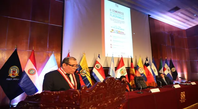 Presidente del Poder Judicial Javier Arévalo clausuró el II Congreso Internacional de Flagrancia realizado en Lima Presidente del Poder Judicial Javier Arévalo clausuró el II Congreso Internacional de Flagrancia realizado en Lima