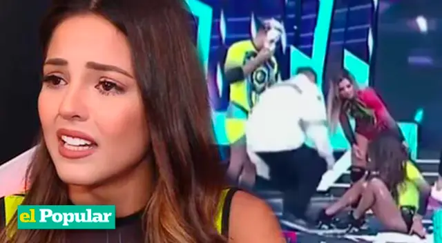 Luciana Fuster sufrió caída en 'Esto Es Guerra'.