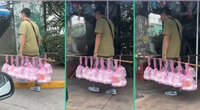 La creatividad del joven viral en TikTok.