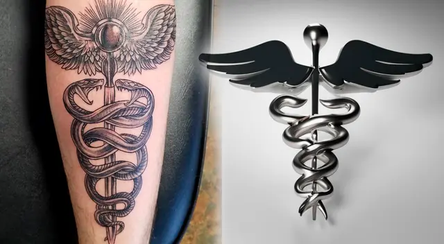 Conoce el significado del tatuaje del caduceo y la historia detrás de la ilustración.