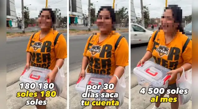 Peruana dice que gana más de 4000 soles al mes vendiendo chocotejas en las calles y es viral en TikTok