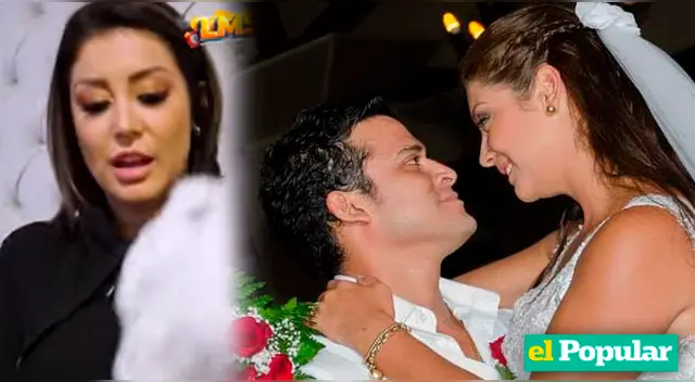 Karla Tarazona regala vestido de novia que usó en boda con Christian Domínguez.