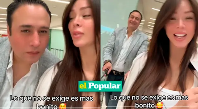 Sheyla Rojas hace TikTok con Sir Winston.