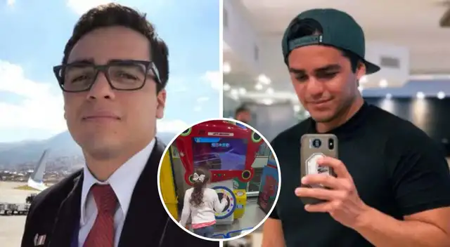 Juan Víctor Sánchez engríe a su hija con Andrea San Martín. Juan Víctor Sánchez engríe a su hija con Andrea San Martín.