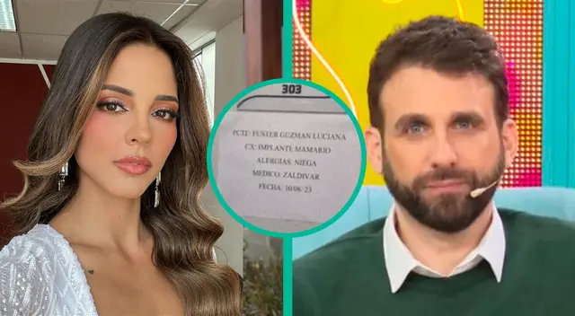 Rodrigo González sostiene que a Luciana Fuster no le gustó que clínica filtrara su reciente retoquito.