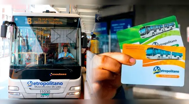 El servicio del Metropolitano cuenta con dos tarjetas preferenciales para estudiantes.