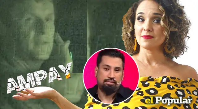 Érika Villalobos ampayada con un 'hombre madurito'.