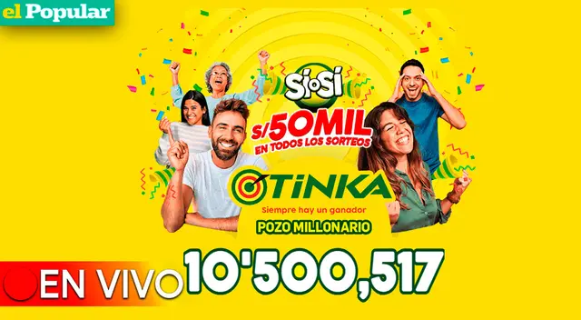Conoce el nuevo monto del pozo millonario que sorteará La Tinka. Conoce el nuevo monto del pozo millonario que sorteará La Tinka.