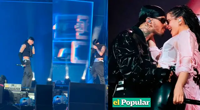 Rauw Alejandro se quiebra en su concierto de Valencia. Rauw Alejandro se quiebra en su concierto de Valencia.