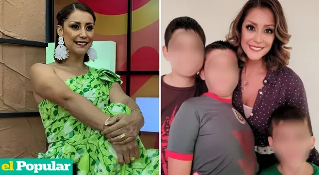 Karla Tarazona ama a sus hijos y no deja de demostrarlo.