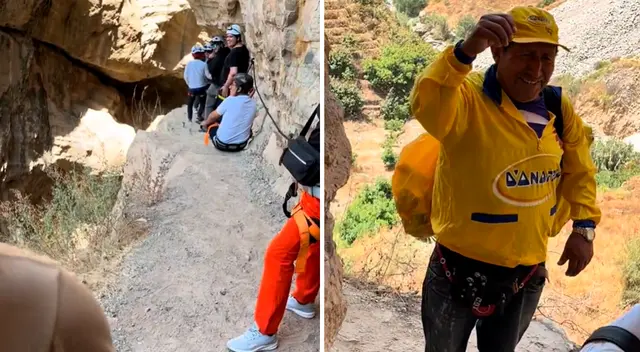 Heladero de D'Onofrio se vuelve viral por estar en una montaña vendiendo su producto.