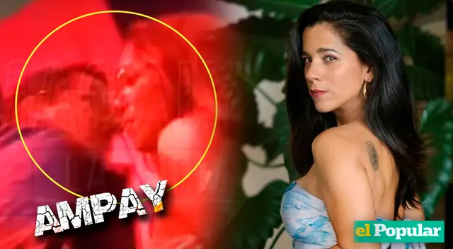 Vanessa Terkes ampayada con el alcalde de San Martín de Porres.