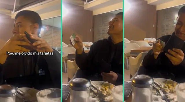 La reacción del joven fue viral en TikTok. La reacción del joven fue viral en TikTok.