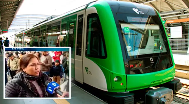 Una hora nos han tenido atrapados en el tren: mujer desesperada tras paralización de la Línea 1 del Metro de Lima Una hora nos han tenido atrapados en el tren: mujer desesperada tras paralización de la Línea 1 del Metro de Lima